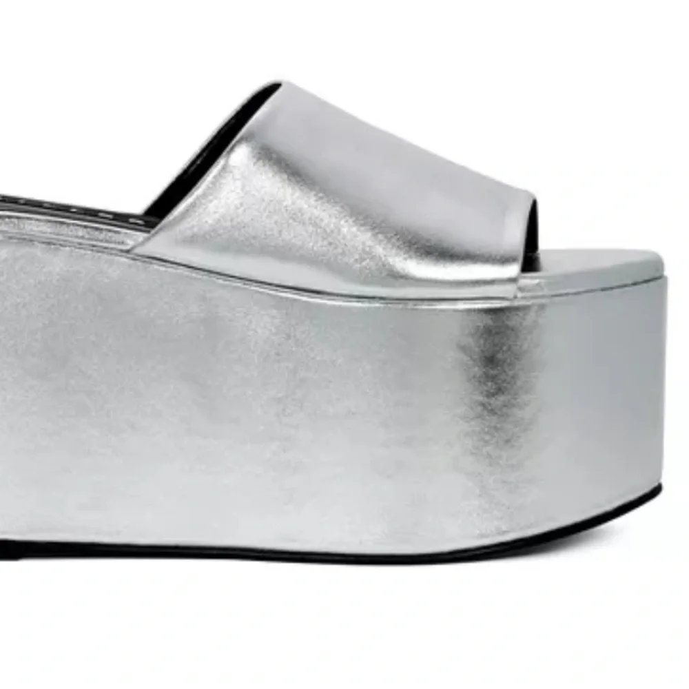 Simon Miller Metallic Platform Slides - Picture 3 of 5